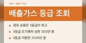 배출가스 등급 조회 방법 3가지